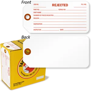 Rejected Tag Template PNG Image