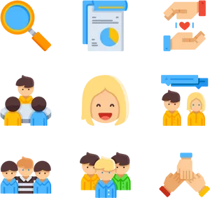 Relationship Icons Set PNG