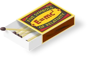 Relativity Matchbox Design PNG Image