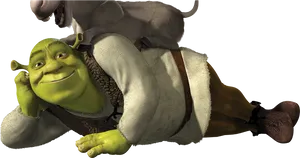 Relaxed_ Shrek_ Lying_ Down.jpg PNG Image