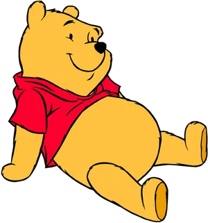 Relaxed Winnie The Pooh PNG Image