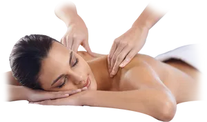 Relaxing Back Massageat Spa PNG Image