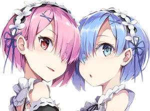 Remand Ram Re Zero Animated Characters PNG Image