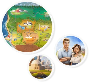 Renovation Game Progress Illustration PNG