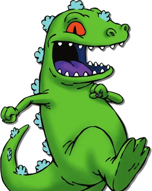 Reptar Rugrats Character PNG Image