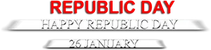 Republic Day India Celebration Banner PNG Image