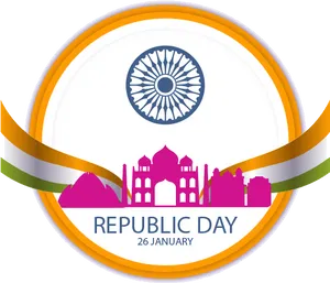 Republic Day India Celebration Graphic PNG Image