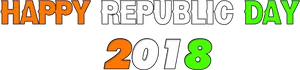 Republic Day2018 Celebration Banner PNG Image