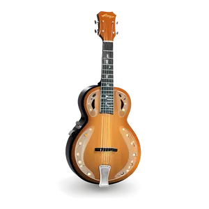 Resonator Guitar Silhouette Png Esn PNG Image