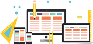 Responsive Web Design Concept PNG Image