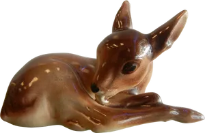 Resting Fawn Figurine.png PNG Image