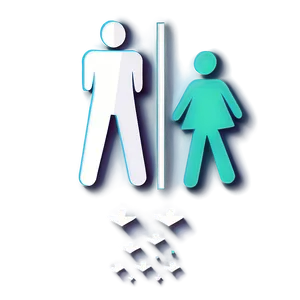 Restroom Sign B PNG Image