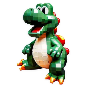 Retro 8-bit Yoshi Png Ctk99 PNG Image