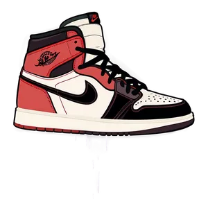 Retro Air Jordan 1 Illustration Png 54 PNG Image