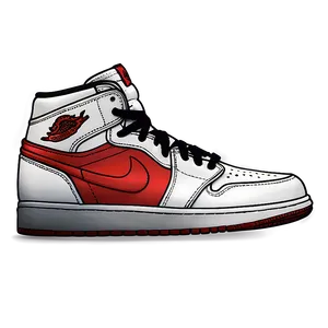 Retro Air Jordan 1 Illustration Png 76 PNG Image