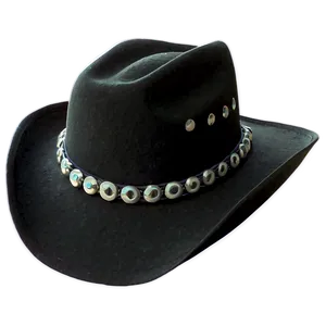 Retro Black Cowboy Hat Png Crv4 PNG Image