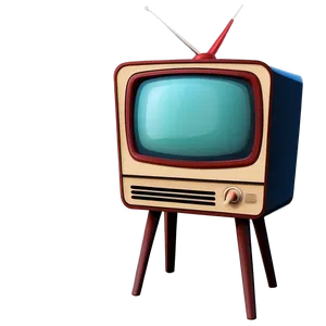 Retro Cartoon Tv Set Png Ayr PNG Image