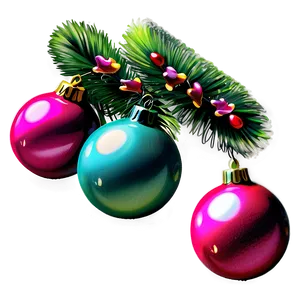 Retro Christmas Decorations Png 06252024 PNG Image