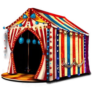 Retro Circus Tent Drawing Png Lxb PNG Image