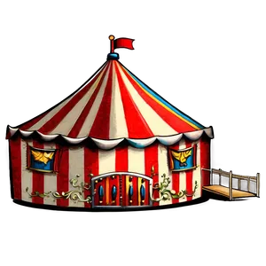 Retro Circus Tent Drawing Png Vmb PNG Image