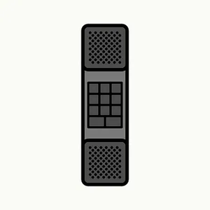 Retro Flip Phone Vector Illustration PNG Image