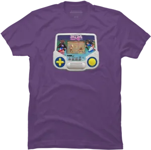 Retro Game Console T Shirt Design PNG Image