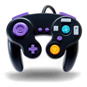 Retro Gamecube Gaming Controller Png Cqe PNG Image