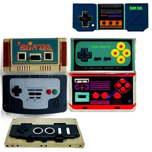 Retro Gaming Collection Png 06112024 PNG Image