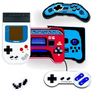 Retro Gaming Collection Png 06112024 PNG Image