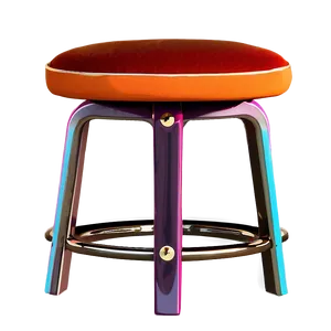 Retro Inspired Barstool Png Qum PNG Image