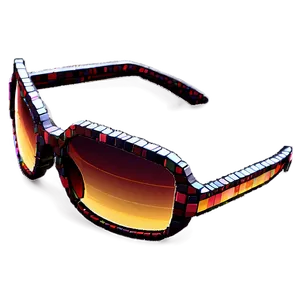 Retro Pixelated Sunglasses Png 06242024 PNG Image