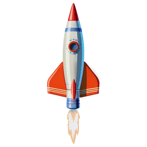 Retro Rocket Png 06252024 PNG Image