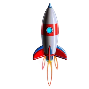 Retro Rocketship Png Msr84 PNG Image