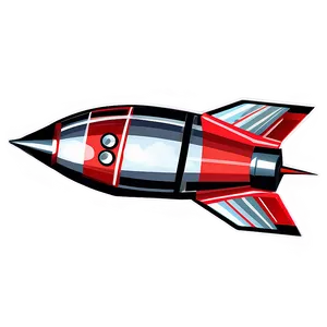 Retro Rocketship Png Obt PNG Image