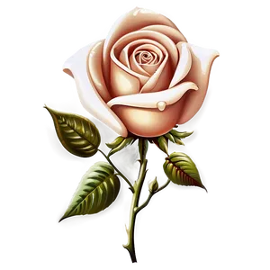 Retro Rose Artwork Png 68 PNG Image