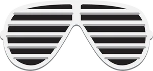 Retro Slatted Sunglasses PNG Image