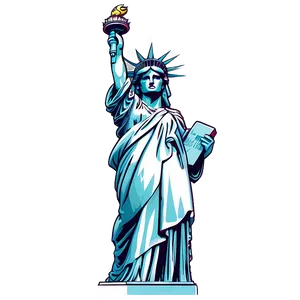 Retro Style Statue Of Liberty Png 30 PNG Image