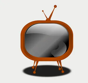 Retro Style Television Illustration PNG Image