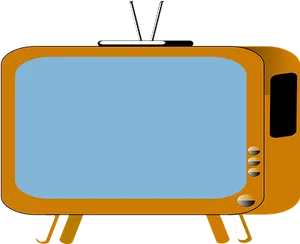 Retro Style Television Vector PNG Image