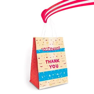 Retro Style Thank You Bag Png 50 PNG Image