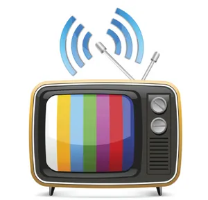 Retro T V Broadcasting Illustration PNG Image