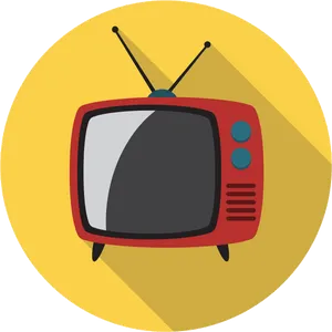 Retro T V Icon PNG Image