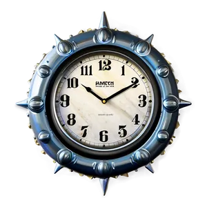 Retro Wall Clock Png Cbu93 PNG Image