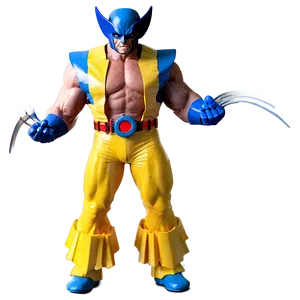 Retro Wolverine Costume Png Gvl PNG Image