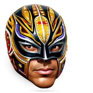 Rey Mysterio Iconic Mask Design Png 58 PNG Image