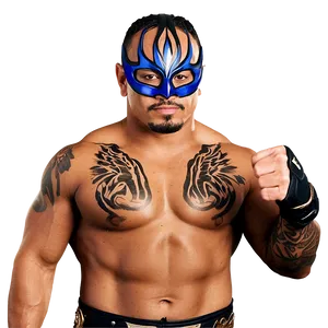 Rey_ Mysterio_ Masked_ Wrestler_ Pose PNG Image