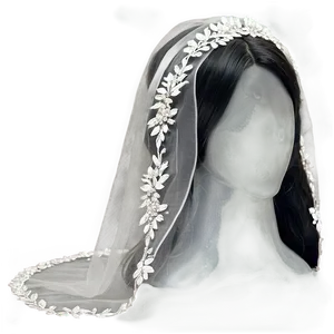 Rhinestone Bridal Veil Png 06272024 PNG Image