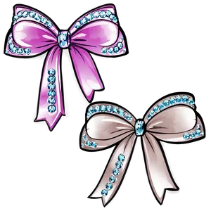 Rhinestone Cheer Bow Png 16 PNG Image