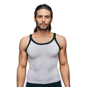 Ribbed White Tank Top Texture Png Omb51 PNG Image