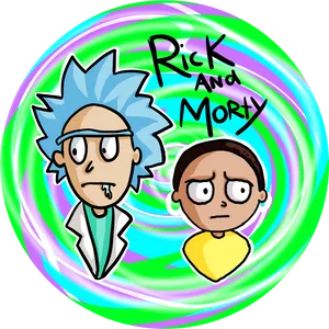 Rickand Morty Animated Characters PNG Image